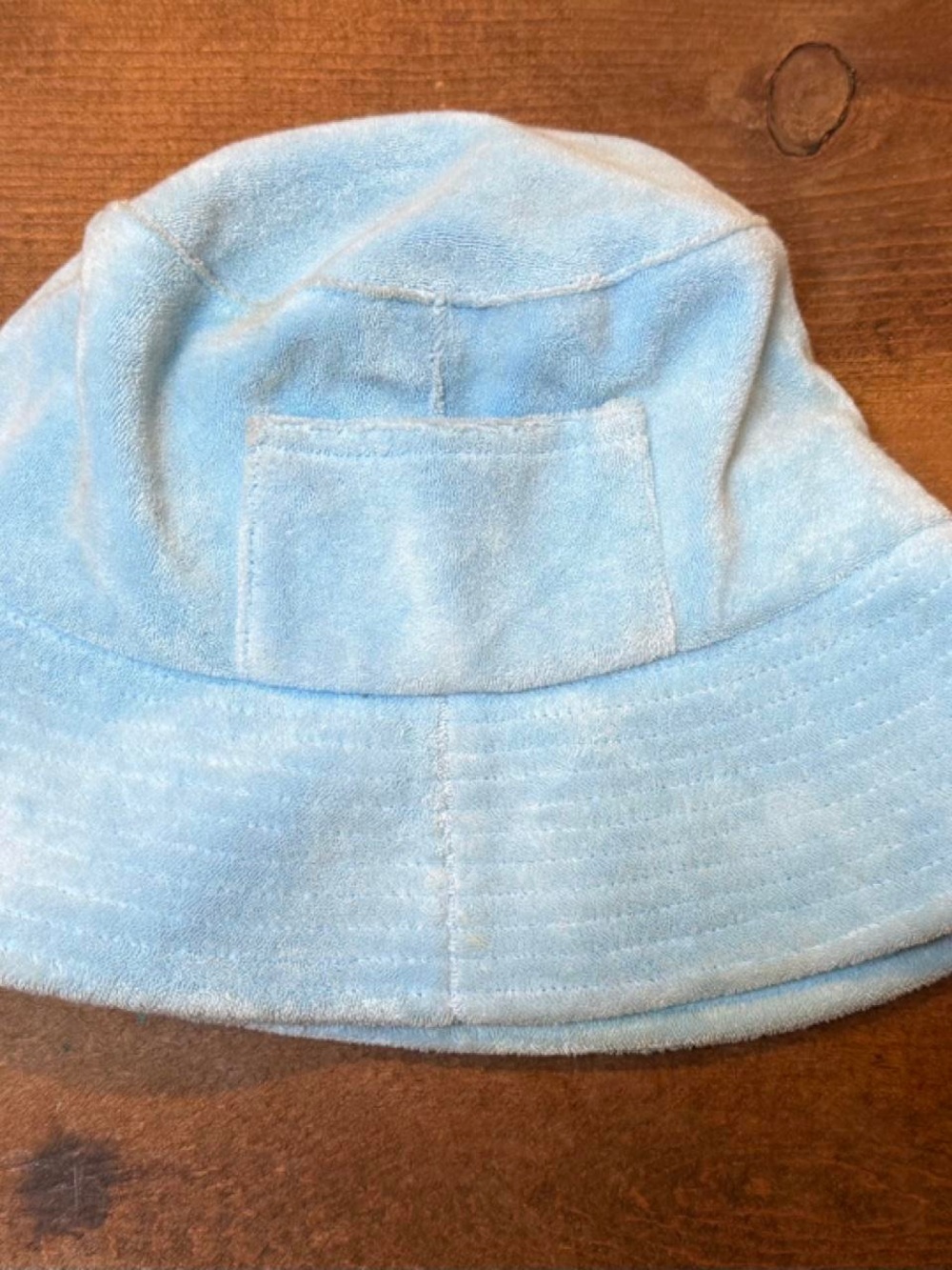 Light Blue Terry Bucket Hat - Women's Casual Summer Hat